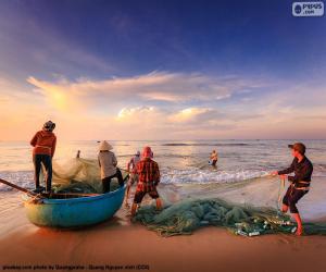 yapboz Balıkçılar Vietnam